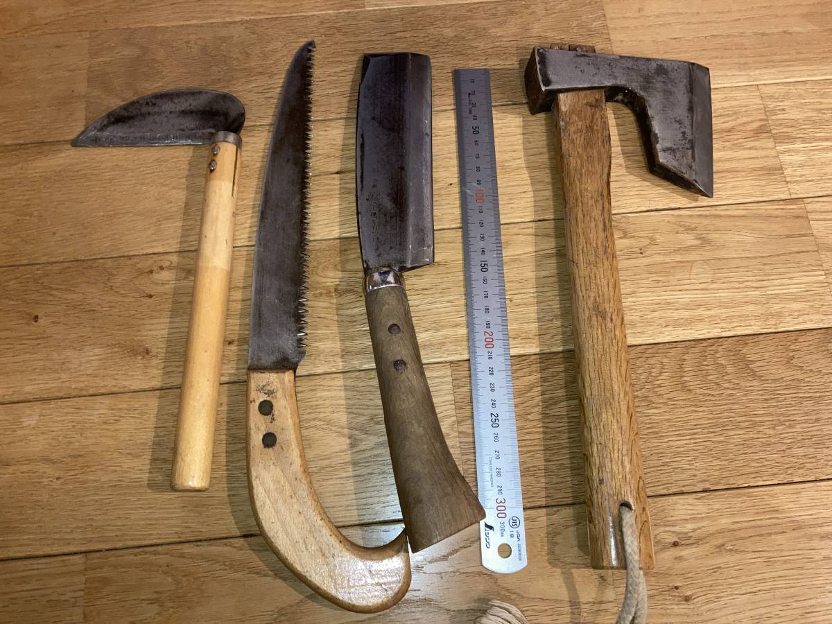 手斧、鉈、剪定ノコギリ、鎌_画像3