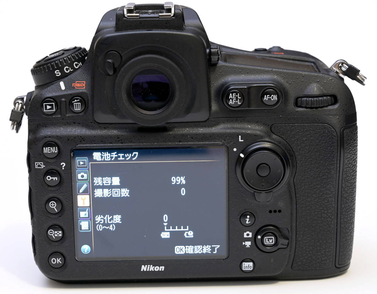 Nikon デジタル一眼レフカメラ D810A、アルカスイス互換L型プレート、MB-D12互換バッテリーパック_画像3
