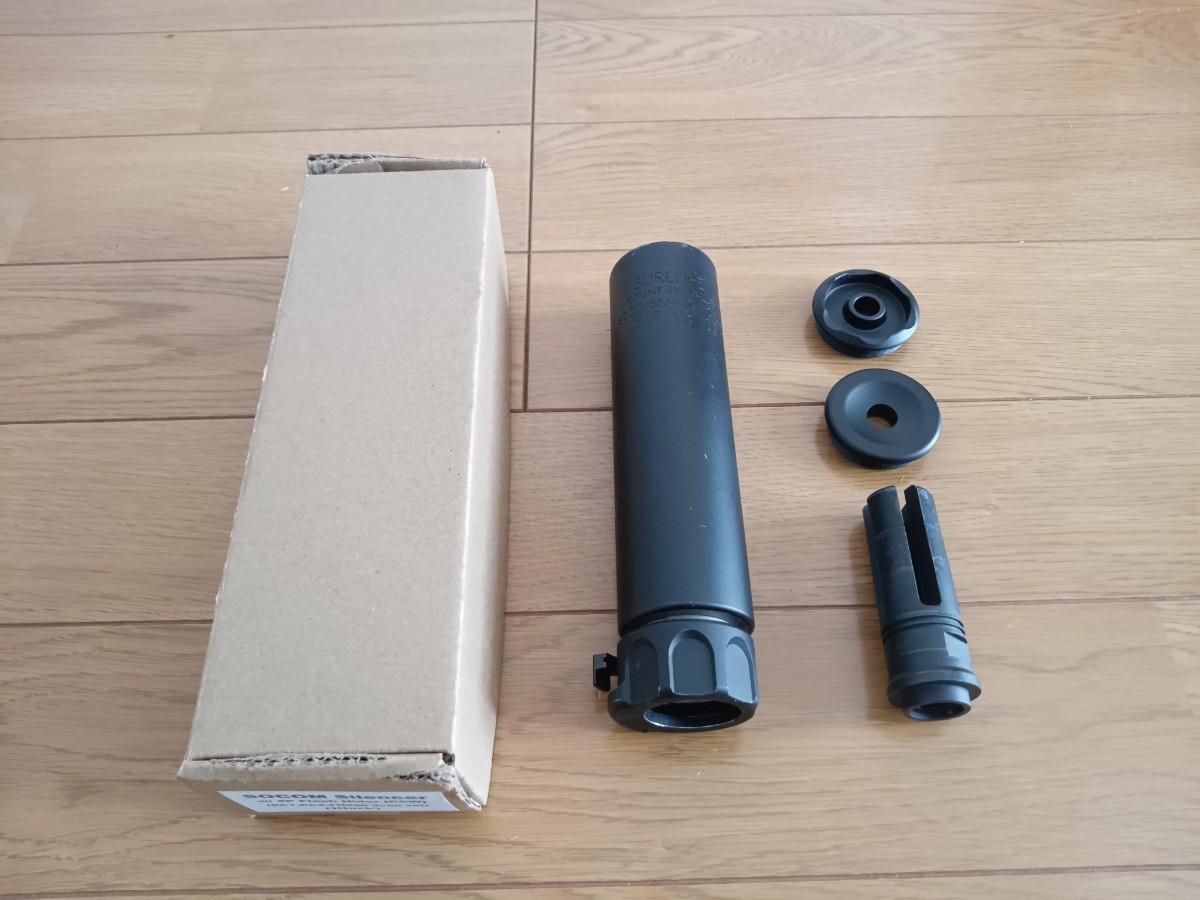 surefire タイプ　socom Silencer フラッシュハイダー　付属　ソーコーム　サイレンサー　サプレッサー　トレポン　PTW　DAS　GHK　MWS　M4_画像1