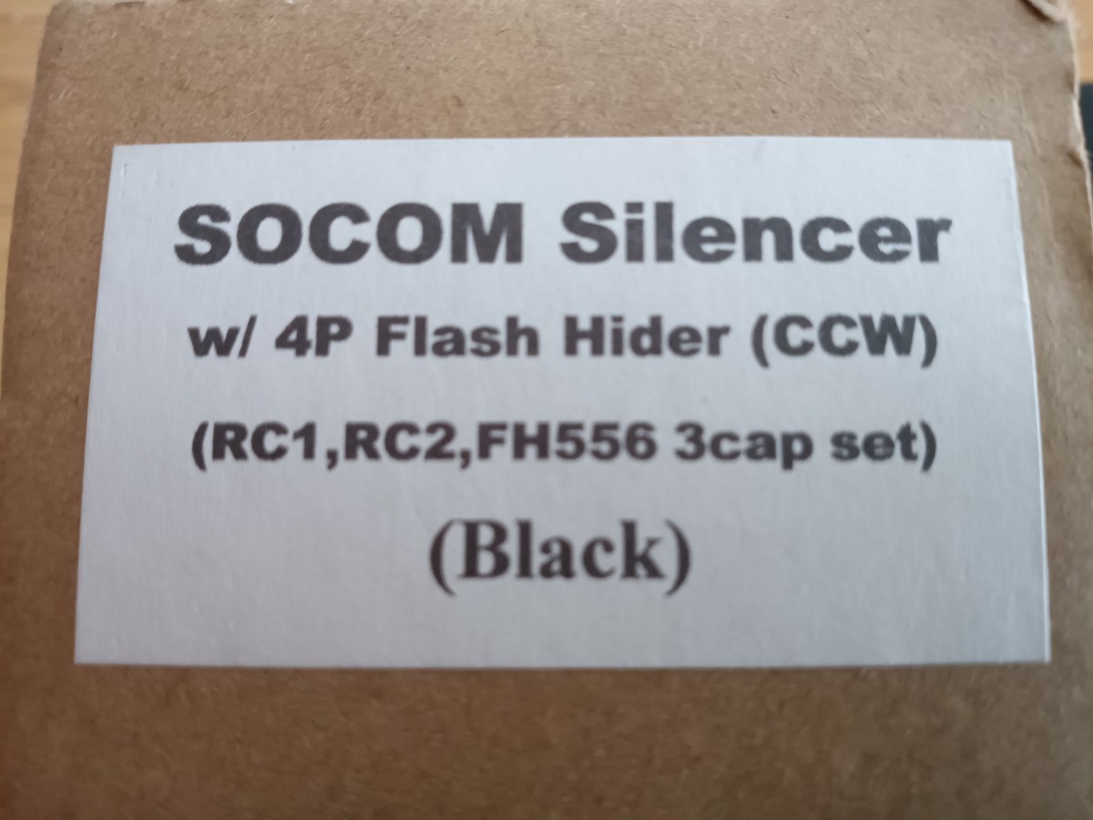 surefire タイプ　socom Silencer フラッシュハイダー　付属　ソーコーム　サイレンサー　サプレッサー　トレポン　PTW　DAS　GHK　MWS　M4_画像4