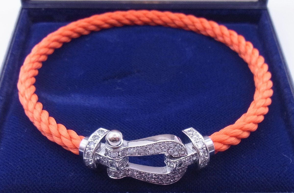 Fred Fred Force 10 ☆ Браслет Orange Au750 White Gold Diamond 921323 Размер: 18 ☆ Красота ☆ K0603750