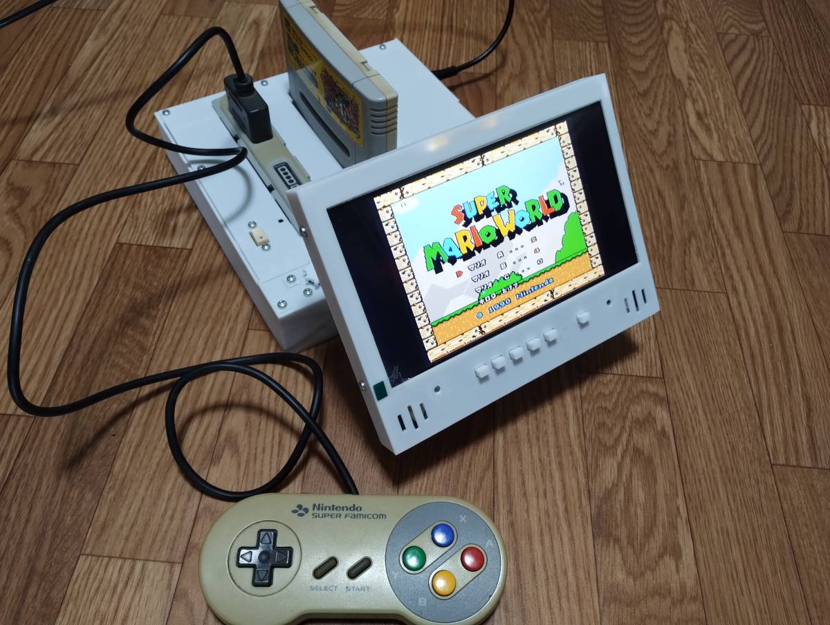  Super Famicom body liquid crystal 7 -inch HDMI output Game Boy 16 BIT POCKET bit pocket as ratio 4 3 16 9 aspect USB PD power supply 