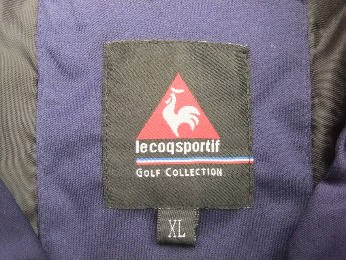 Le coq sportif GOLF ルコックゴルフ◆XL◆フルジップ2Wayロゴ刺繍&ビック文字裏地付きジャケット◆㈱デサント_画像8