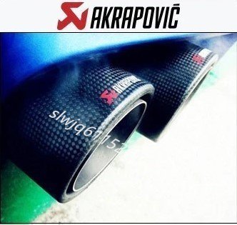 Akrapovic マフラーカッター 炭素繊維 エンドパイプ カーボンエンドタイプ 2本セット