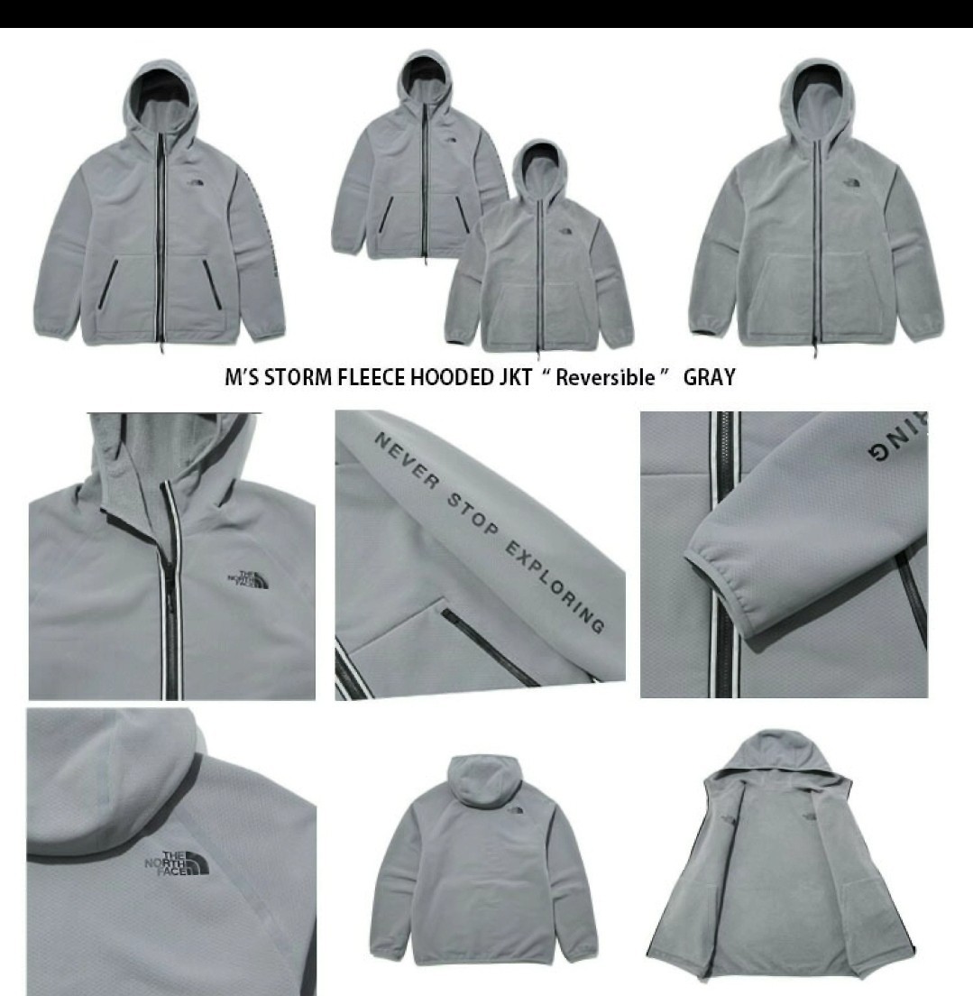 THE NORTH FACE ノースフェイス 新品 フリースジャケット 軽量 XL パーカー リバーシブル 両面 2way_画像2