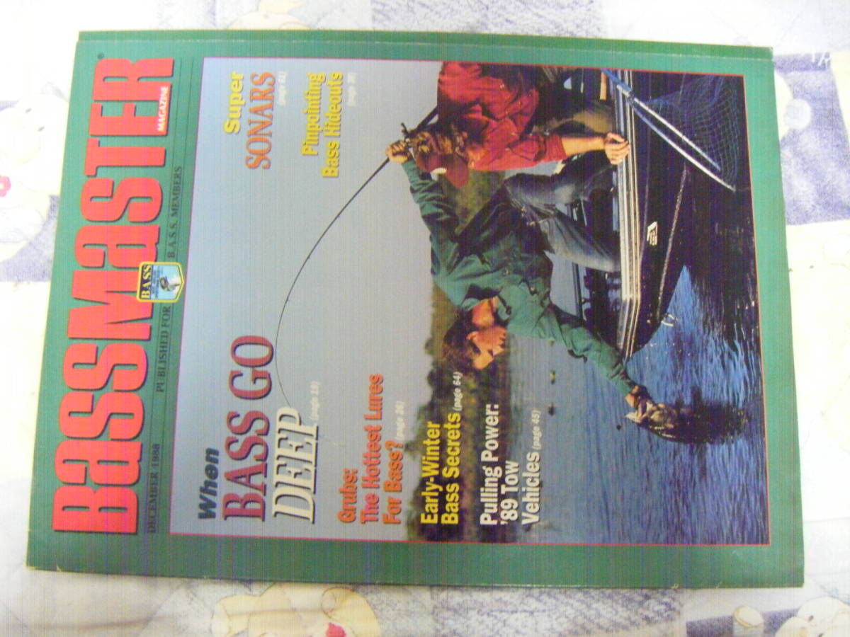 洋書。『Bass Master Magazine 1988年12月』。バスマスターマガジン・月刊誌。オールド。_画像1