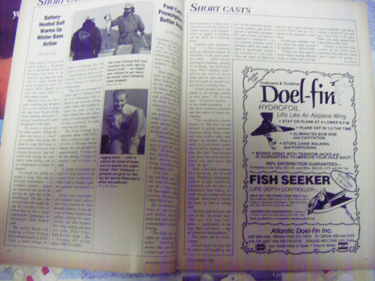 洋書。『Bass Master Magazine 1988年12月』。バスマスターマガジン・月刊誌。オールド。_画像5