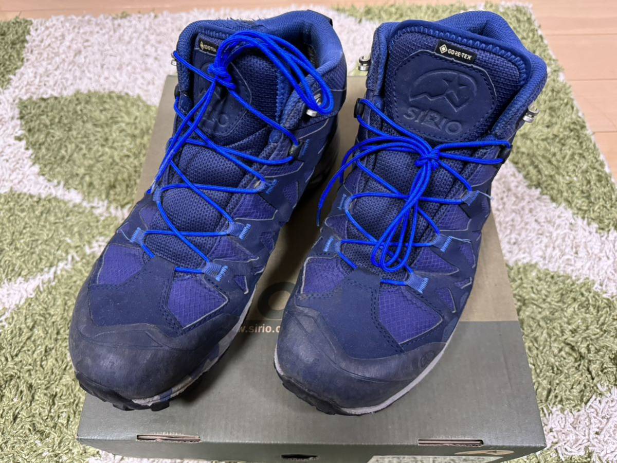 SIRIO 登山靴 ミドルカット 青色 27.0cm GORE-TEX トレッキングシューズ _画像1