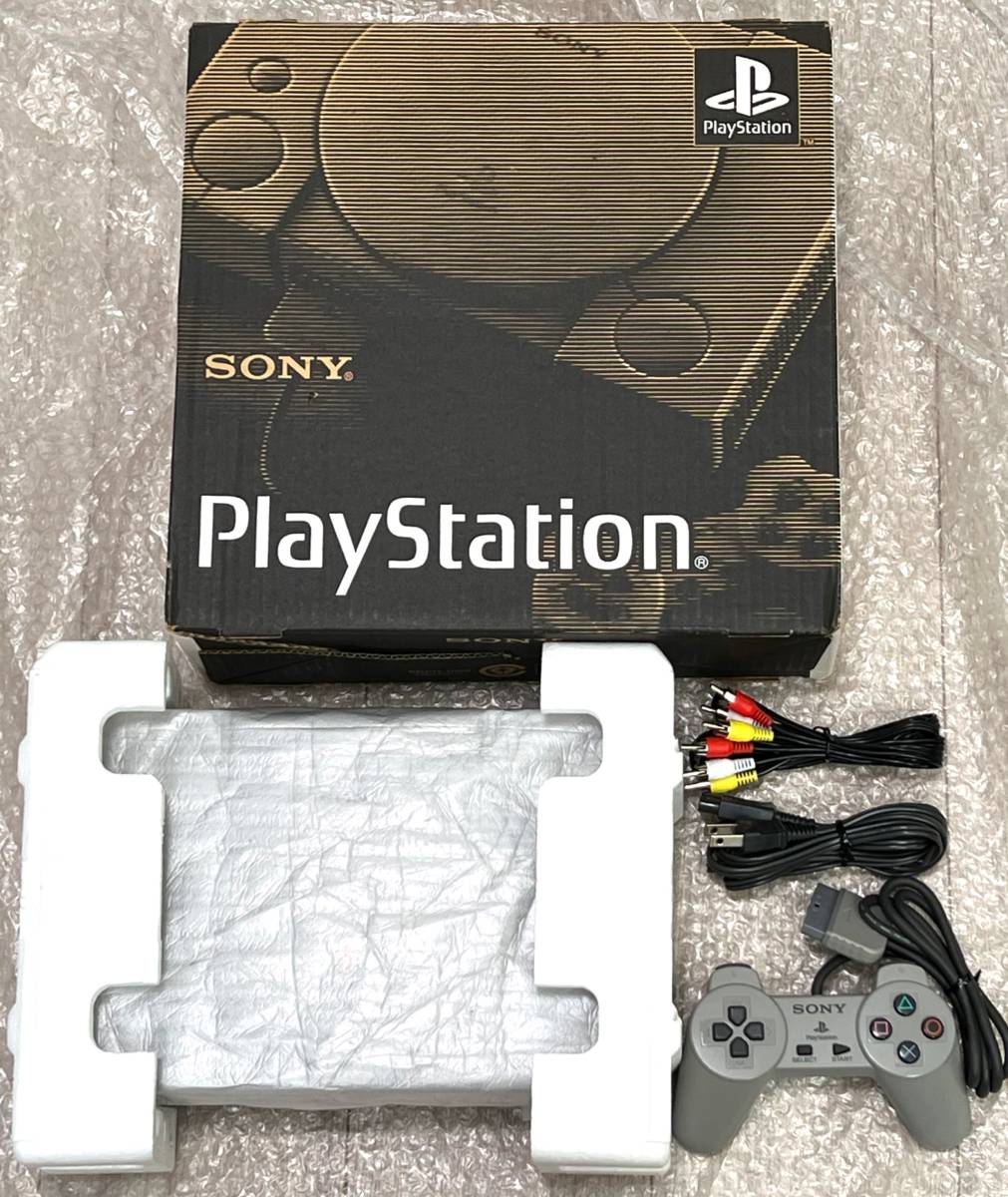 良品・箱付属・動作確認済〉PS1 初代 プレイステーション 本体 良品・箱付属・動作確認済〉PS1 初代 プレイステーション 本体
