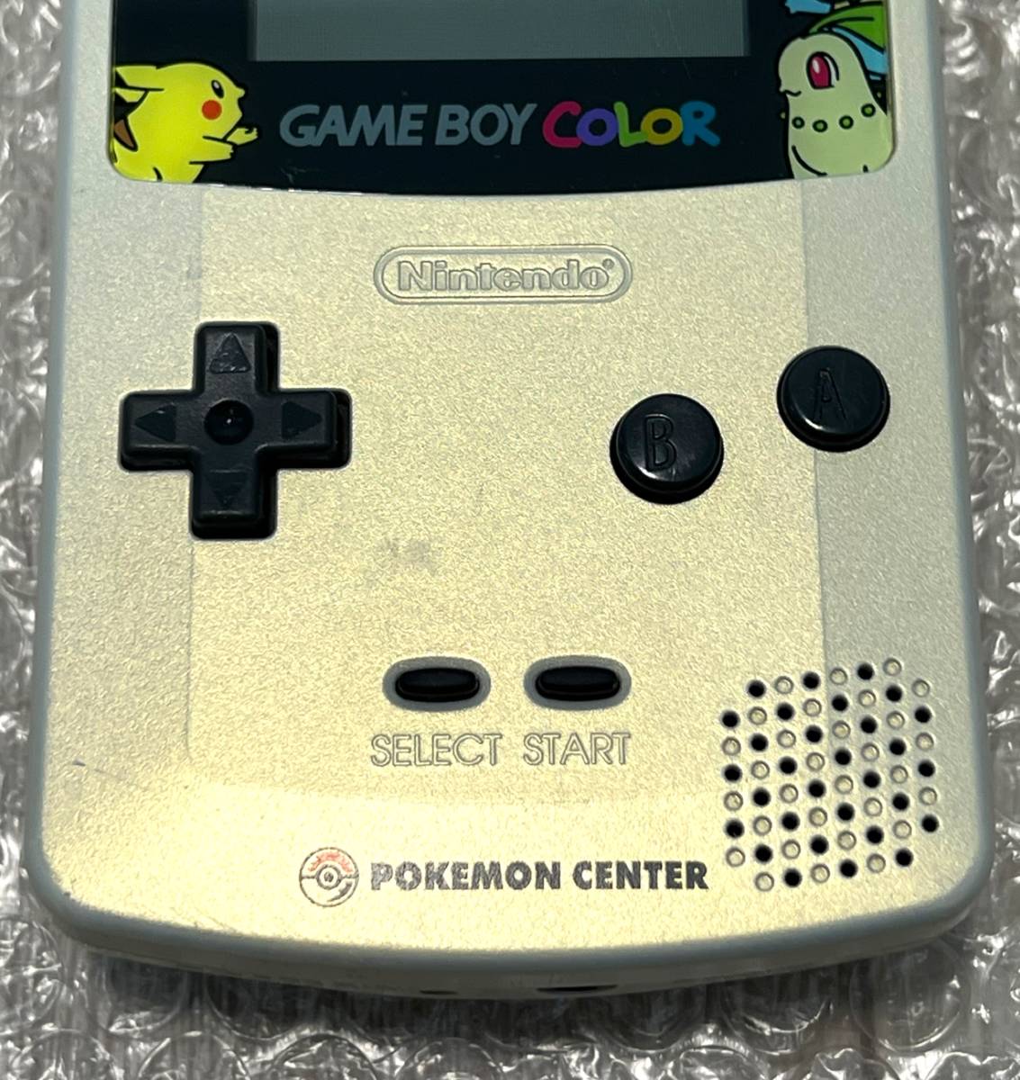 〈良品・動作確認済み〉GBC ポケモンセンター限定 ポケットモンスター金銀記念バージョン ゲームボーイカラー 本体 CGB-001 Pokemon_画像4