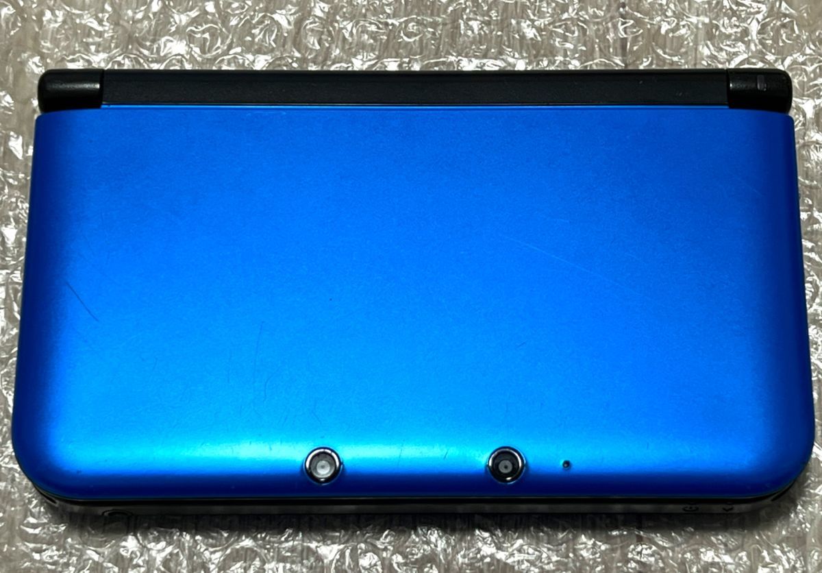 〈良品・動作確認済み〉ニンテンドー3DSLL 本体 ブルー×ブラック SPR-001 充電器 NINTENDO 3DS LL Blue Black_画像2