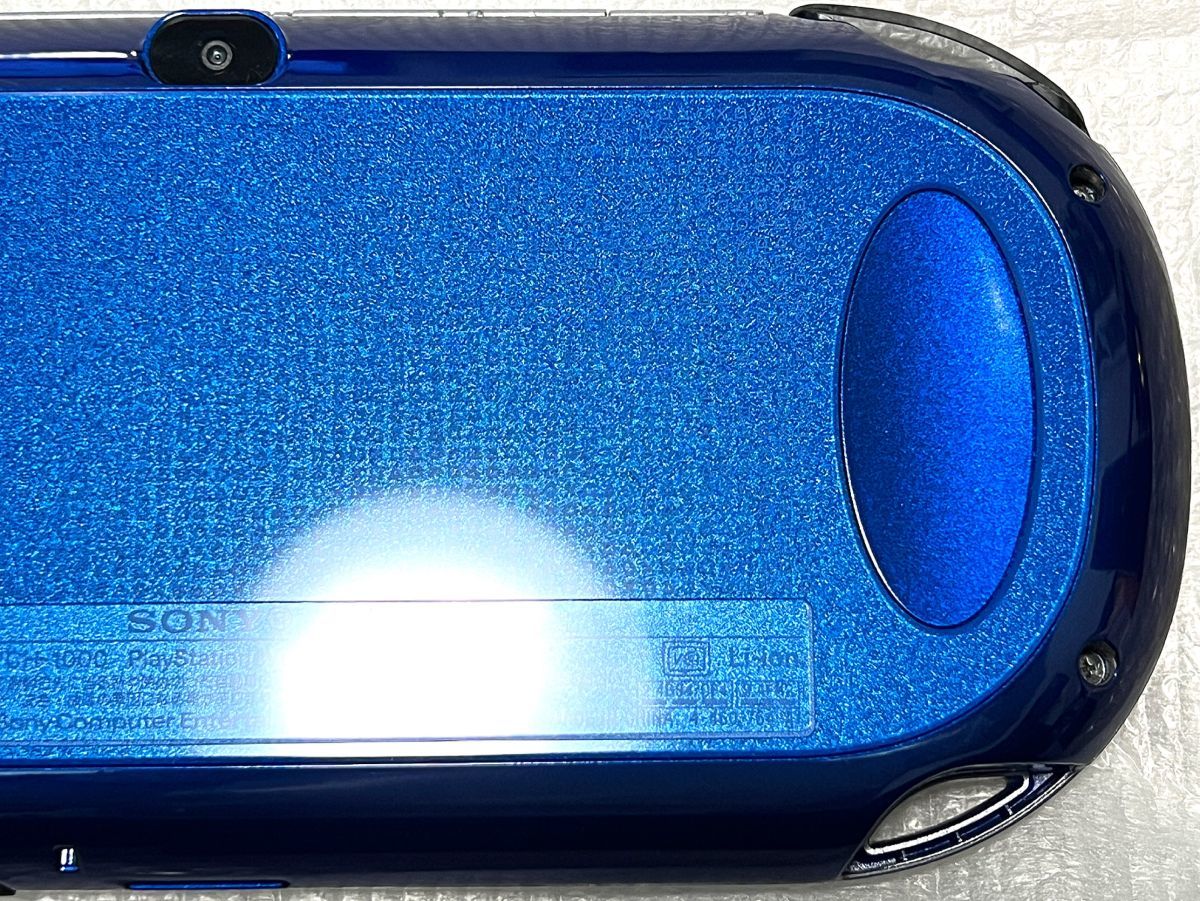 〈新品同様・ほぼ未使用・極美品〉PS vita PCH -1000 サファイアブルー 本体 スペシャルパック PlayStation 初期型 有機EL PCH-1100_画像7