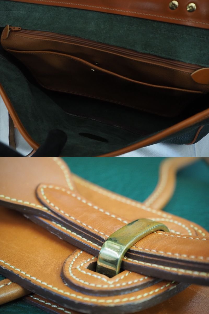 DOONEY&BOURKE ドゥーニー＆バーク ビジネスバッグ グリーン レザー キングラム[fnk]_画像9