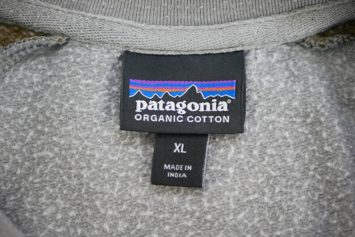 36s patagoniaパタゴニアスウェットシャツ長袖裏起毛オーガニックコットン 【XL】ビンテージUSA古着の画像3