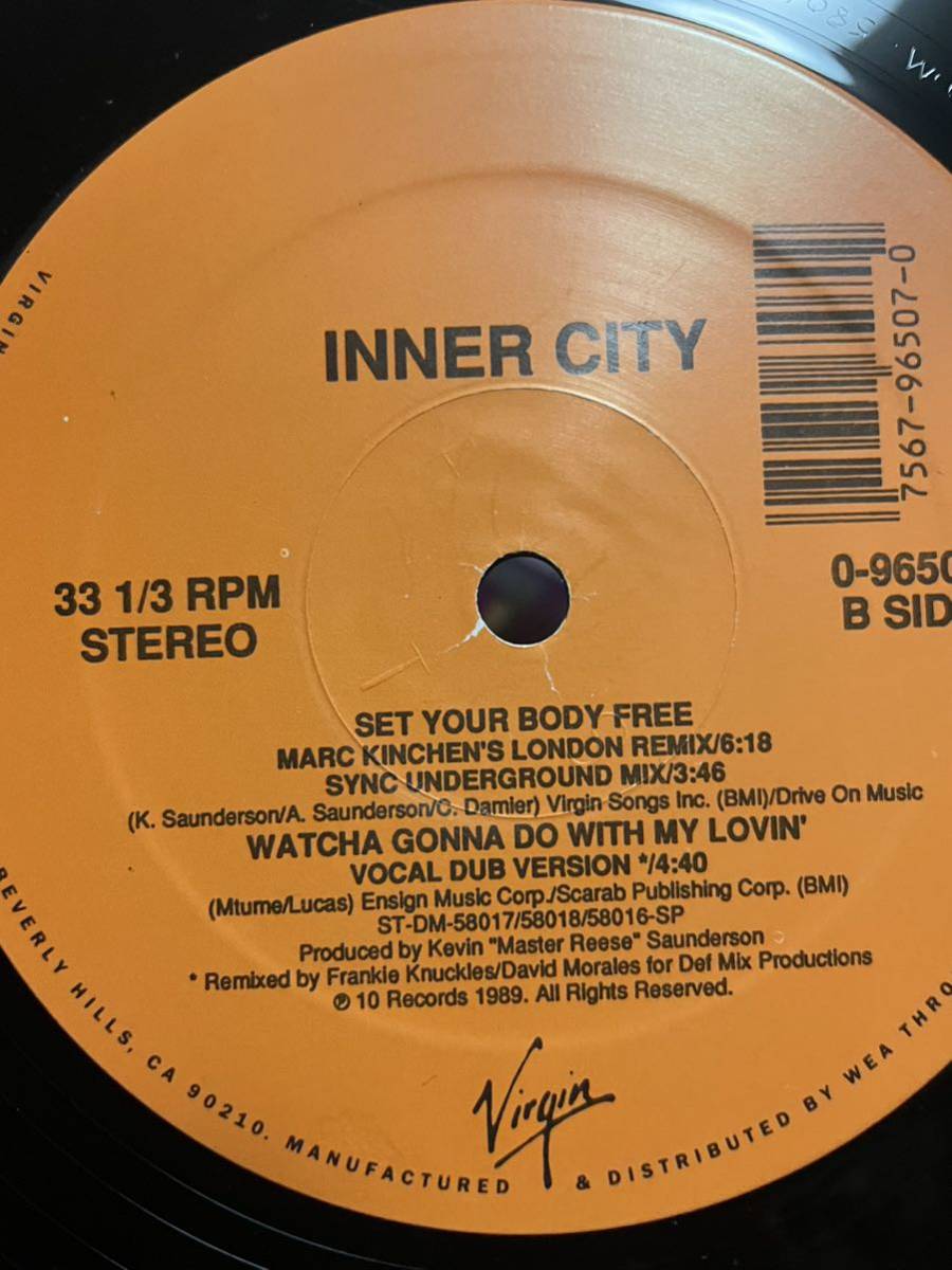 INNER CITY / WATCHA GONNA DO WITH MY LOVIN 12インチレコードの画像4