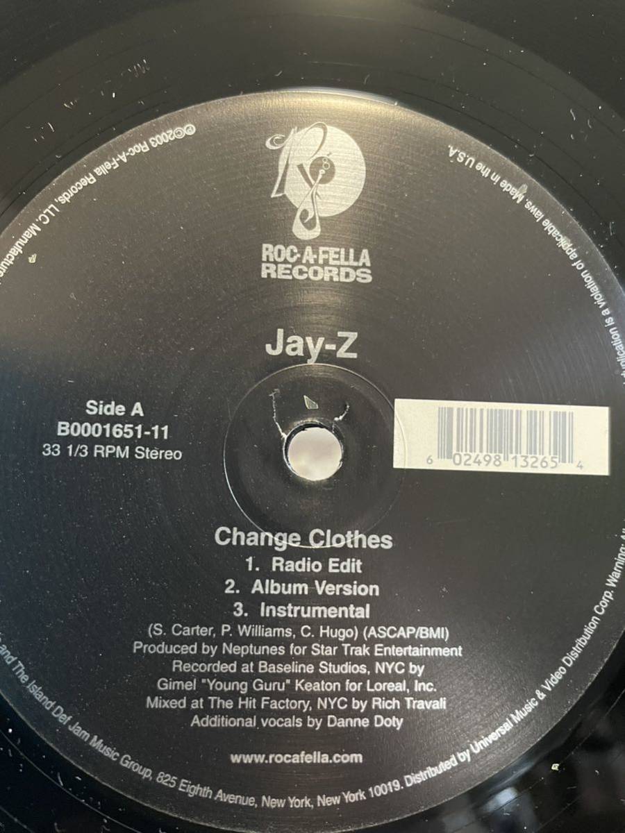美盤　Jay-Z / Change Clothes 12インチレコード_画像2