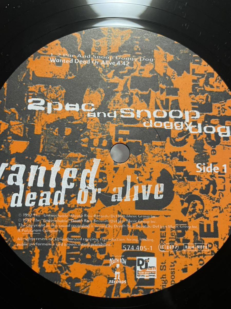 美盤　2Pac Ft. Snoop Dogg - Wanted Dead Or Alive_画像3