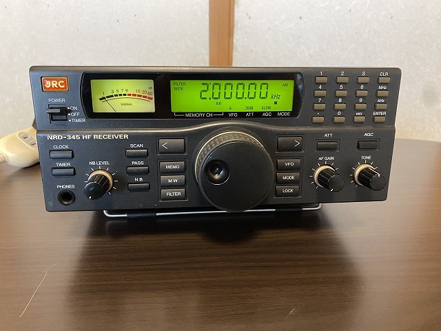 JRC 日本無線 NRD-345 HF帯 受信機　説明書付き_正面