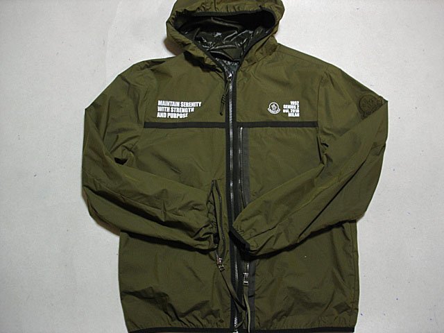 ★新品本物【モンクレール ジーニアス・MONCLER GENIUS】シンプルモダンなナイロンフーディージャケット/パーカーTG2/L程！フルzip裏地あり_画像2