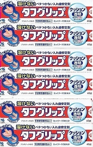 ★新品未開封☆タフグリップ クッション 透明 65g 　6個セット_画像1