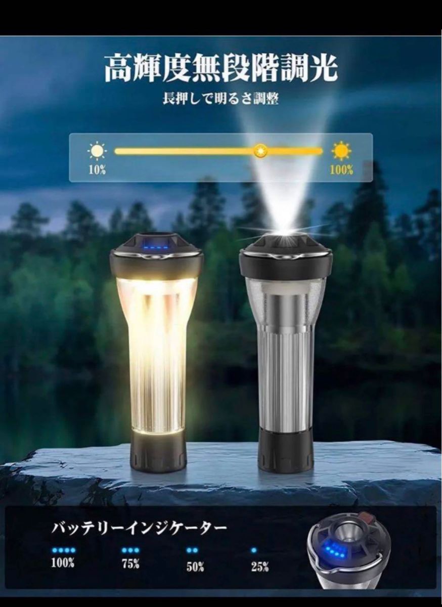 LEDキャンプランタン　多機能ミニランタン 懐中電灯 キャンピングライトトーチ
