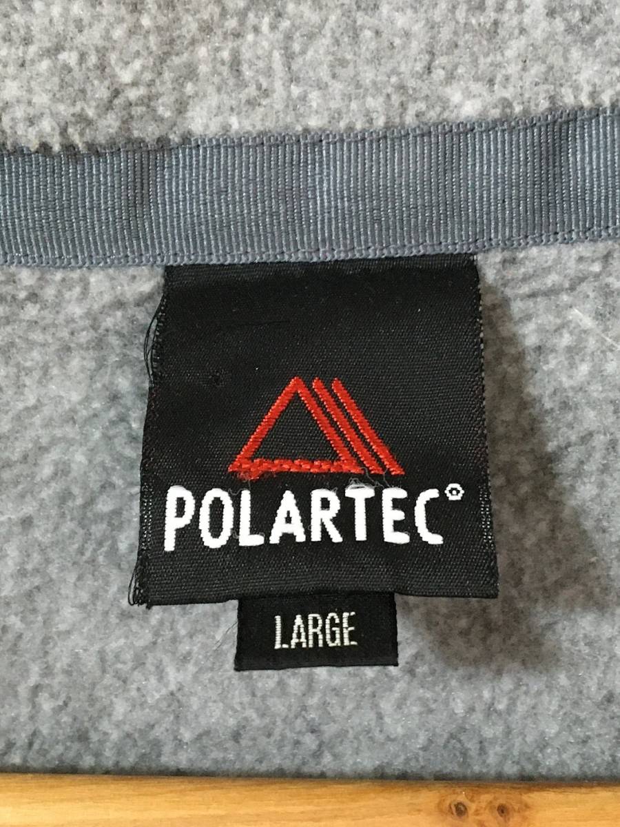 371☆【POLARTEC プルオーバー フリースジャケット】SPICE LSLAND グレー L_画像6