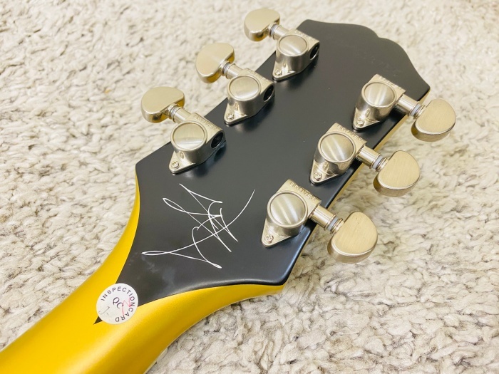 【美品】Epiphone Jared James Nichols Gold Glory Les Paul Custom / エピフォン レスポール カスタム【月末限定価格】♪_画像9