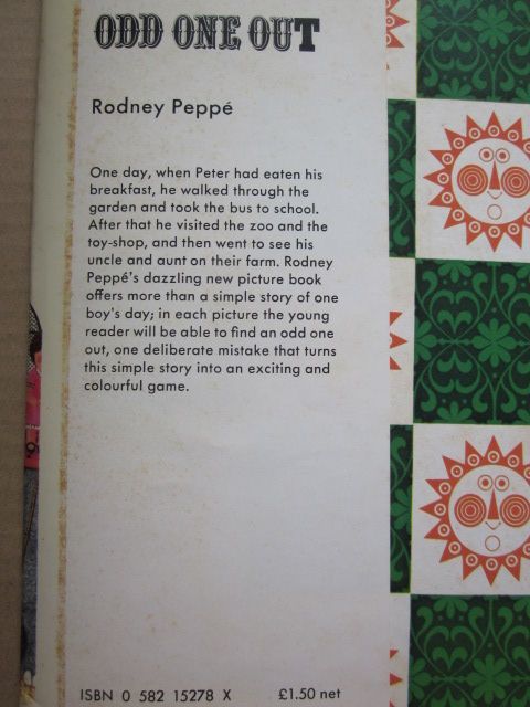 ◆【希少】【英語版】ODD ONE OUT / Rodney Peppe ロドニー・ペッペ 1974年_画像5