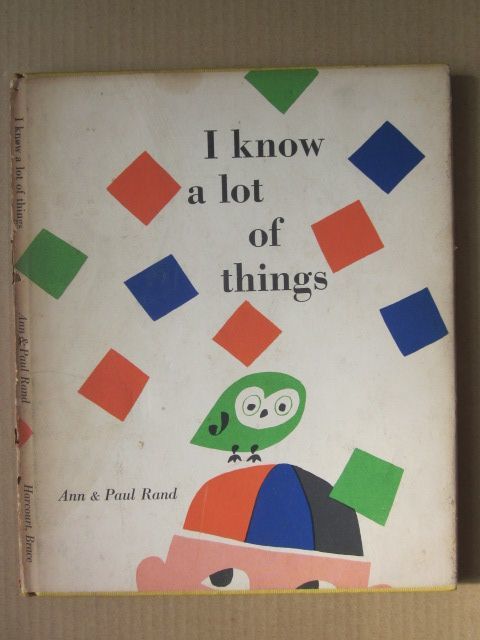 ◆【希少】【英語版】I know a lot of things / Ann and Paul Rand ポール＆アン・ランド 1956年_画像1