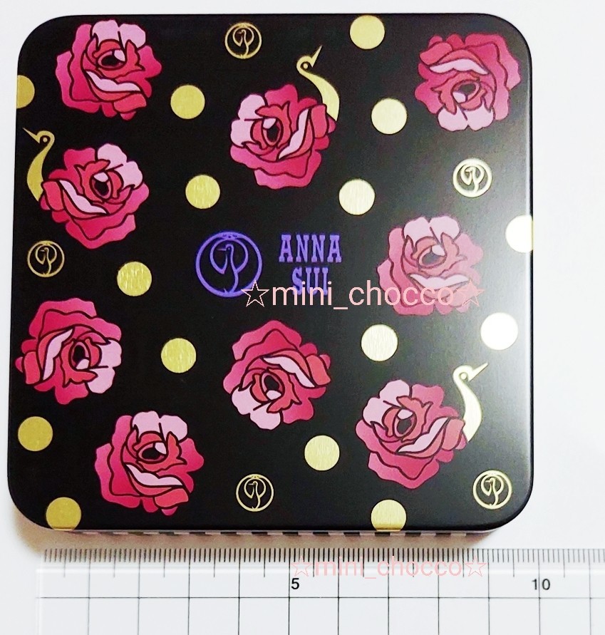 ☆ANNA SUI × 鶴屋吉信 コラボ 缶 ようかん ☆送料230円☆アナスイ 可愛い 入れ物 羊羹 ☆薔薇 ローズ 小物入れ 新品未開封 大人気 完売品_画像4