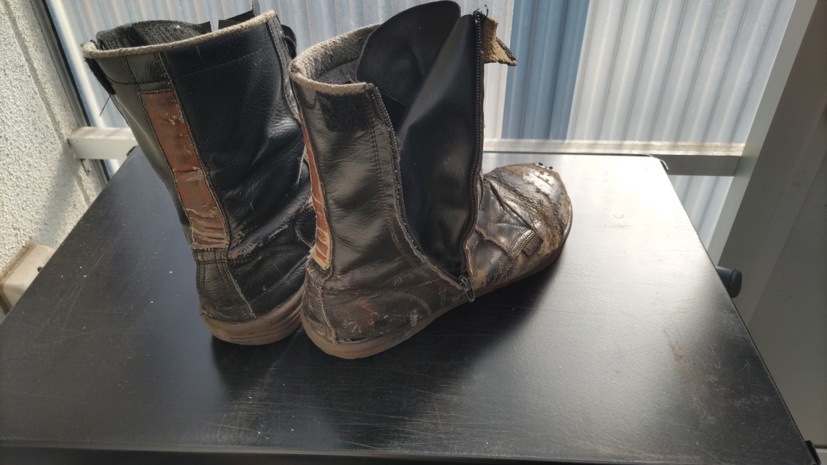 使用済 消防救助 編上靴 シモン 27cm 個人購入品 レスキュー 汗 汚れ 訓練用 現場の画像2