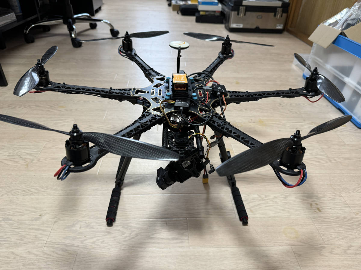 DJI NAZA-M V2搭載 6軸自作ドローン iOSDmini TAROT GoProジンバル付き VTX予備部品他_画像1