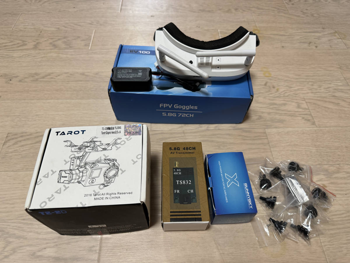 DJI NAZA-M V2搭載 6軸自作ドローン iOSDmini TAROT GoProジンバル付き VTX予備部品他_画像6