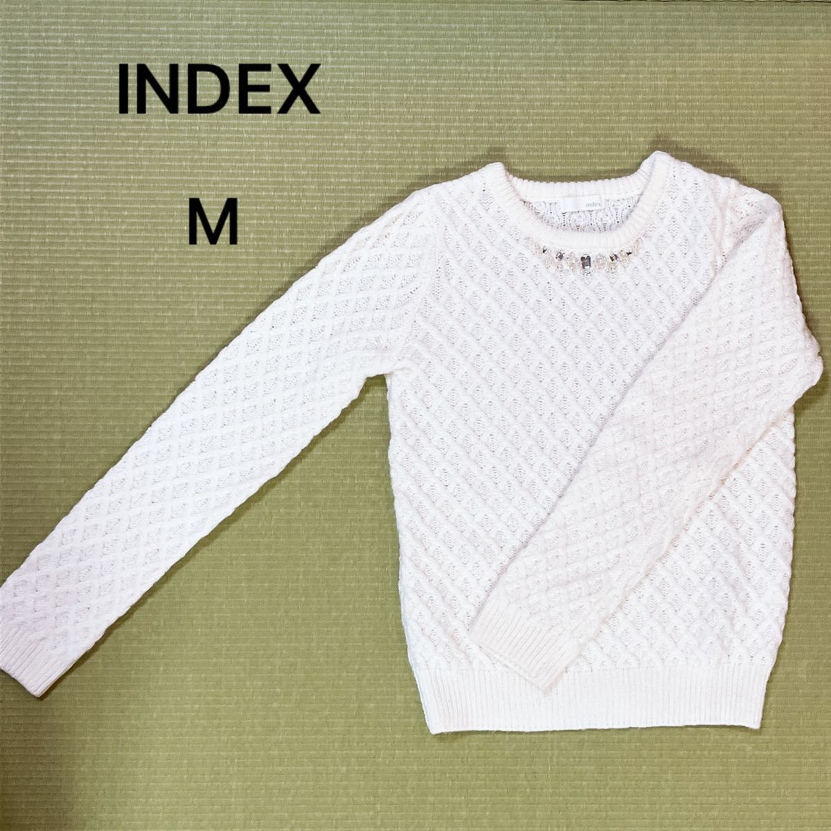 インデックス（INDEX）ビジュー付きセーター