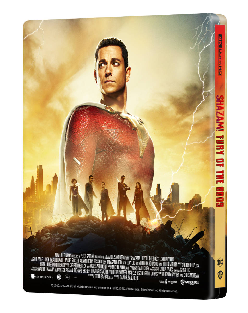 シャザム!〜神々の怒り〜 4K Ultra HD+BD スチールブック Lenticular Full Slip [Blu-ray] Steelbook - numbered (Import)_画像4