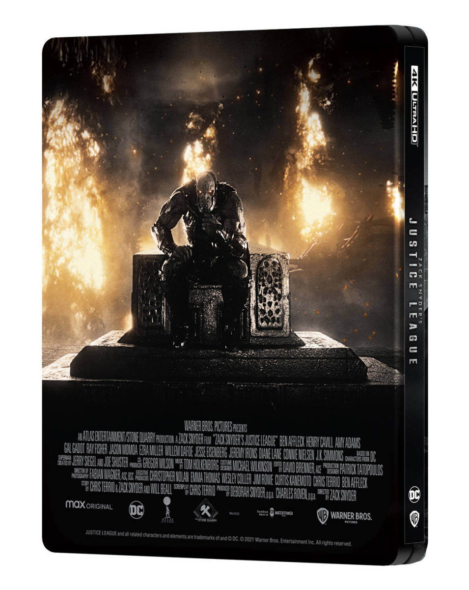 ジャスティス・リーグ: Zack Snyder's Cut 4KUHD+BD スチールブック Full Slip [Blu-ray] - numbered (Import) _画像4