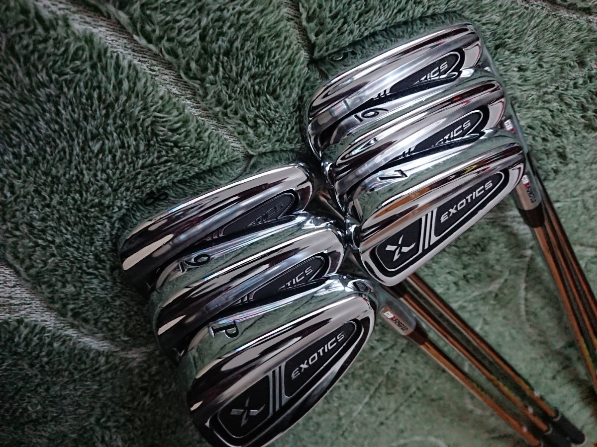 早い者勝ち。マニア必見 激レア 国内入手不可？ ツアーエッジアイアンセット EXOTICS CB XFORGED（エクソチックス）の画像3