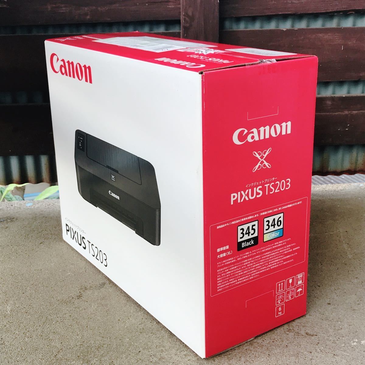 未使用 プリンター 本体 インク付属 印刷機 CANON TS203 キャノン AE_画像4