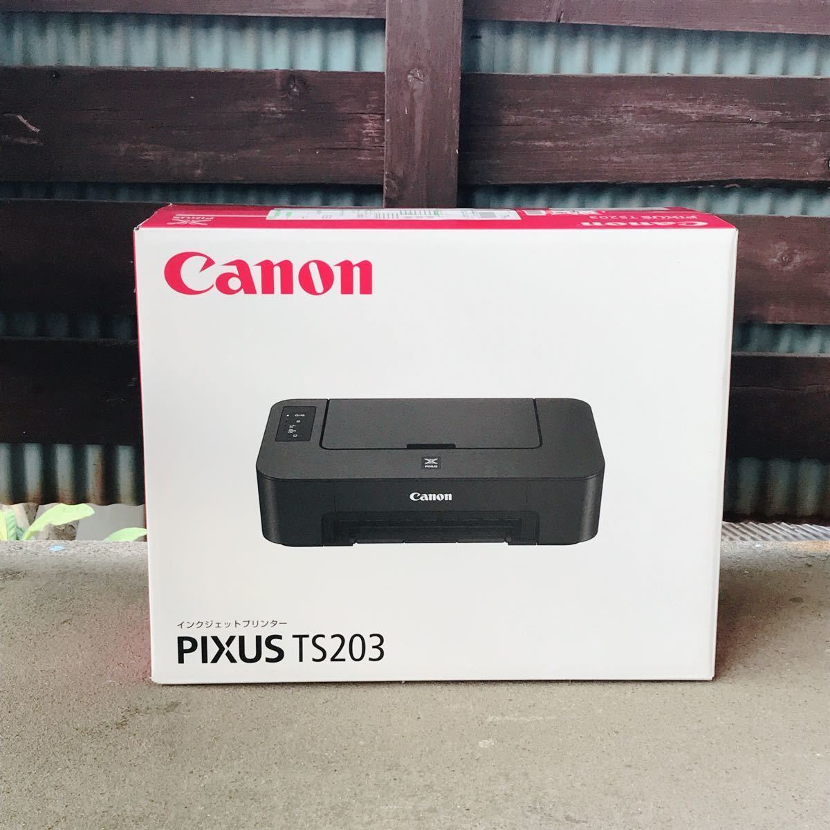 未使用 プリンター 本体 インク付属 印刷機 CANON TS203 キャノン AE_画像3