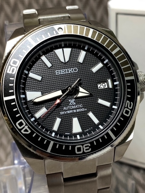 新品 SEIKO/PROSPEX【セイコー/プロスペックス】正規品 腕時計 サムライ 自動巻 200m防水 ダイバーズ腕時計 SRPF03K1 機械式腕時計_画像3