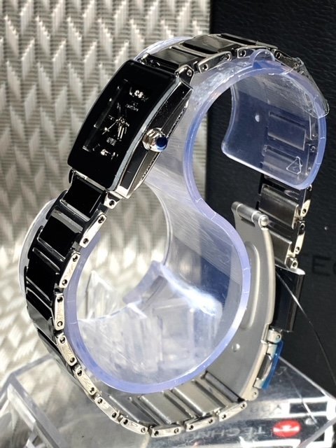 新品 テクノス TECHNOS 正規品 腕時計 レディース 女性 セラミック アナログウォッチ 3気圧防水 クオーツ シンプル ブラック プレゼント_画像4