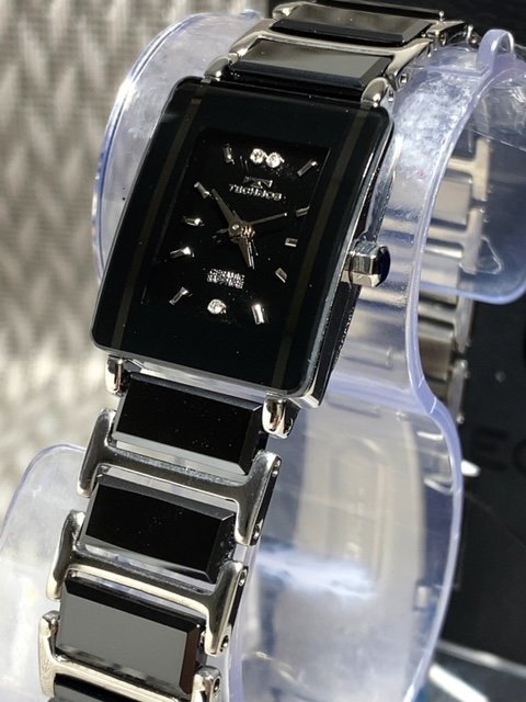 新品 テクノス TECHNOS 正規品 腕時計 レディース 女性 セラミック アナログウォッチ 3気圧防水 クオーツ シンプル ブラック プレゼント_画像2