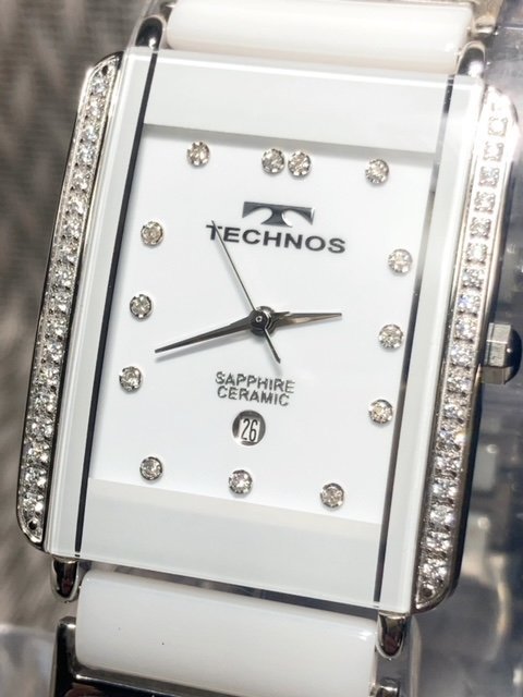 新品 テクノス TECHNOS 正規品 腕時計 アナログ 3気圧防水機能 ３針 クオーツ カレンダー ステンレススチール サファイアガラス プレゼント_画像2