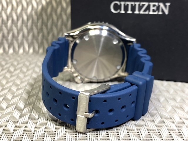 新品 腕時計 正規品 CITIZEN シチズン PROMASTER プロマスター 自動巻き カレンダー 20気圧防水 ラバーベルト アナログ腕時計 プレゼント_画像7