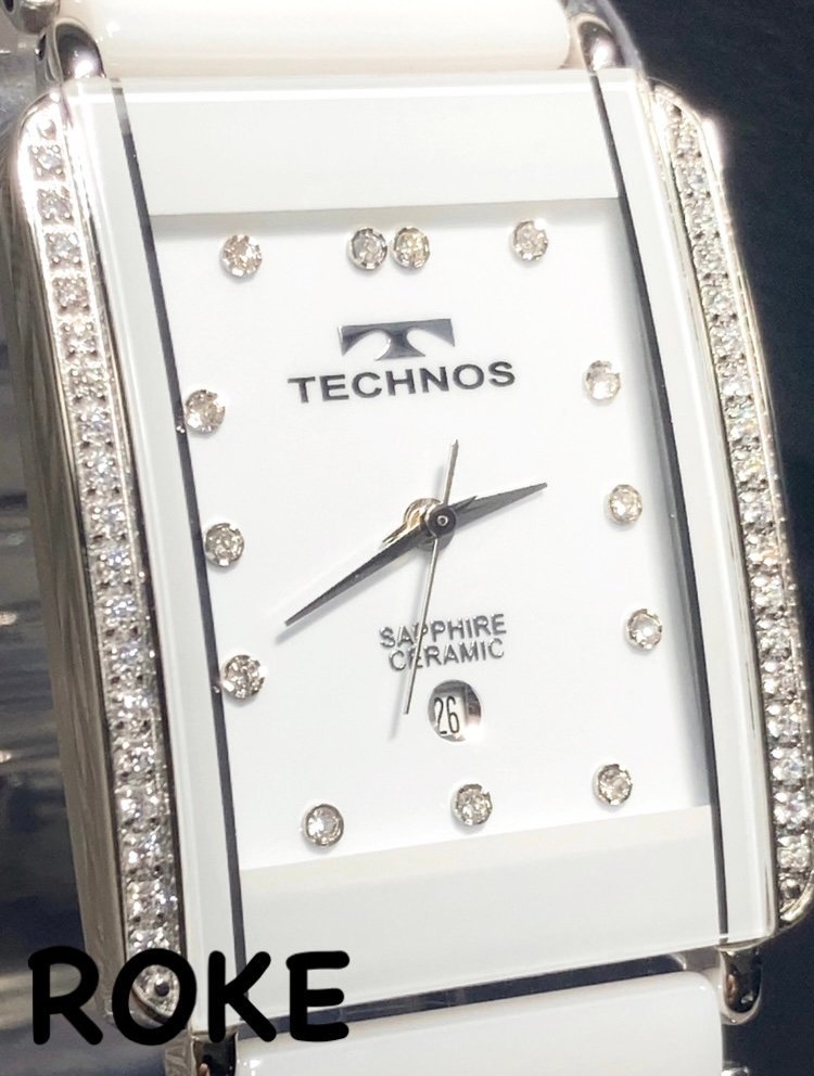 新品 テクノス TECHNOS 正規品 腕時計 アナログ 3気圧防水機能 ３針 クオーツ カレンダー ステンレススチール サファイアガラス プレゼント_画像1