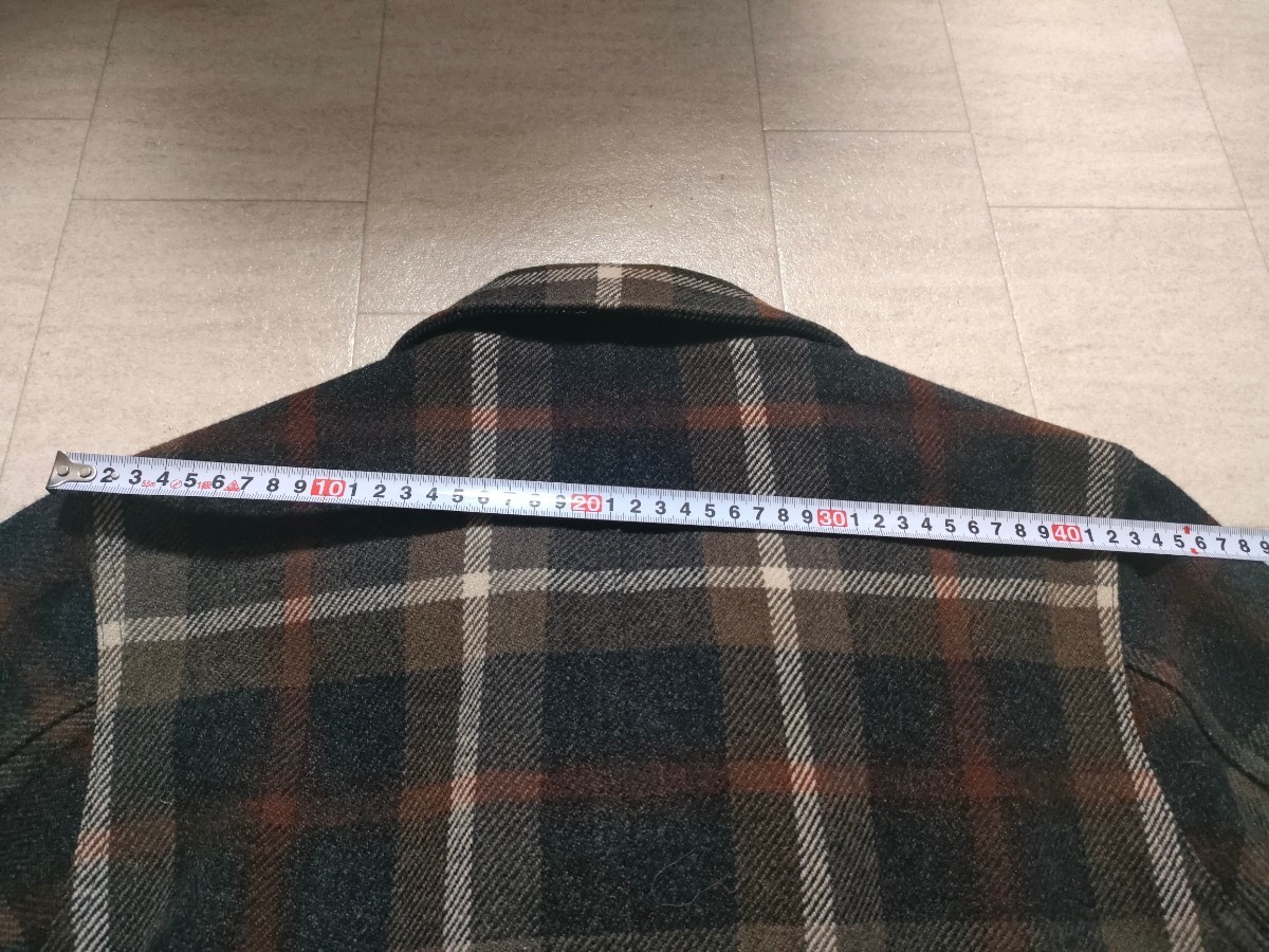 サイズ：38(2) 美品 定価:4万超え 日本製  PHIGVEL フィグベル MOUNTAINEER JACKET  ウールジャケット チェックの画像9