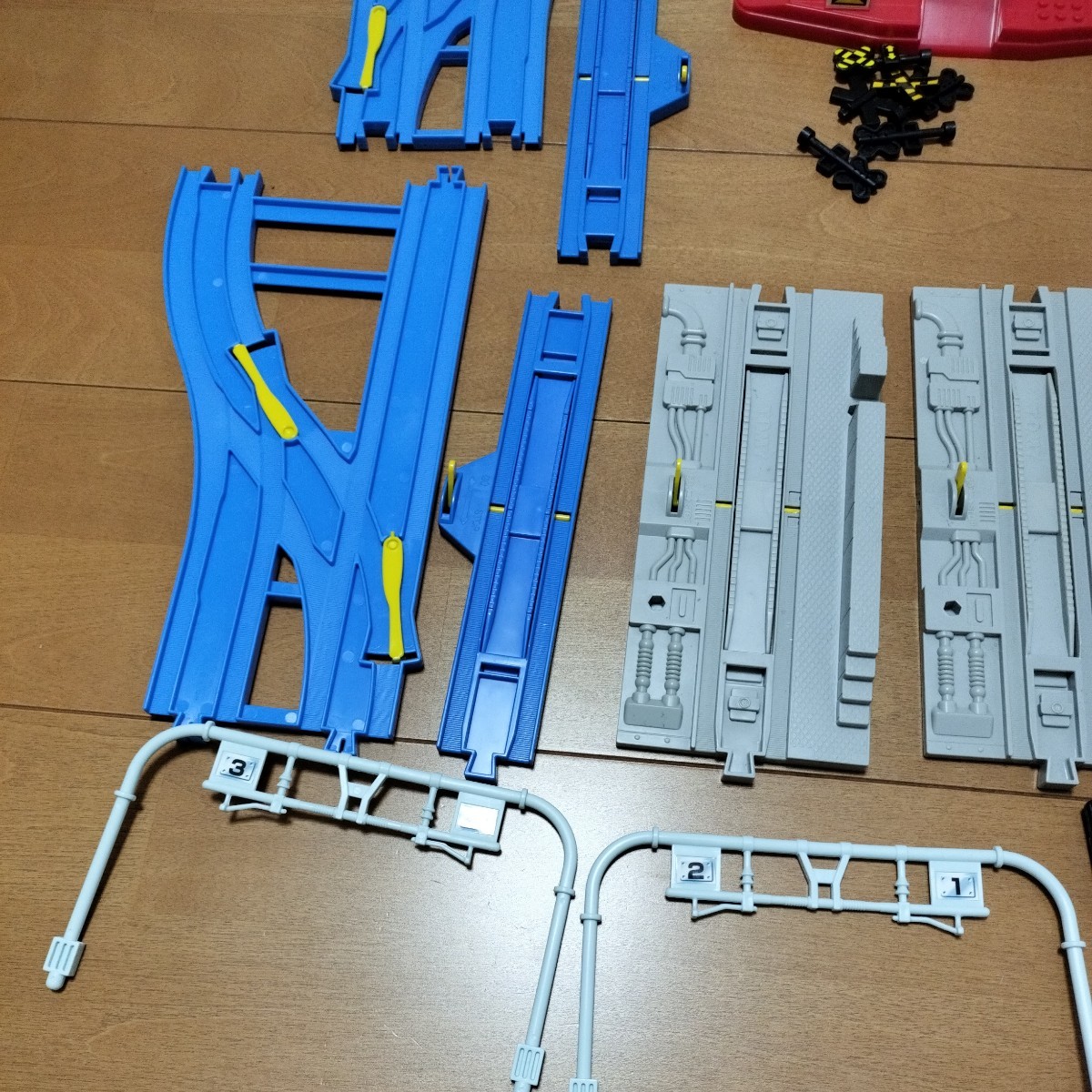 [ secondhand goods including in a package un- possible ]⑭ Plarail roadbed . cut po in trail rotation chassis summarize set railroad train roadbed direct line bending line 