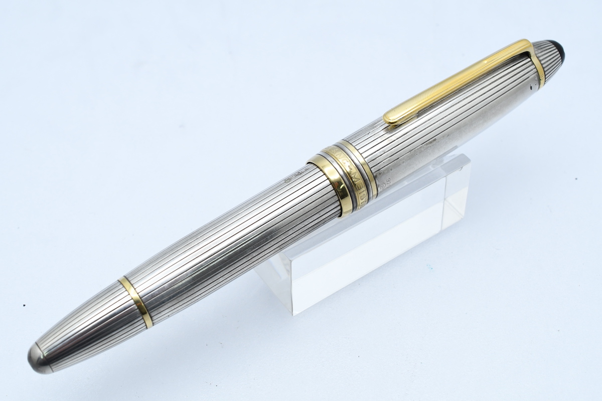 MONTBLANC モンブラン Meisterstck Mo.149 ソリテール スターリングシルバー 925 14C 吸入式 万年筆 ■20112_画像3