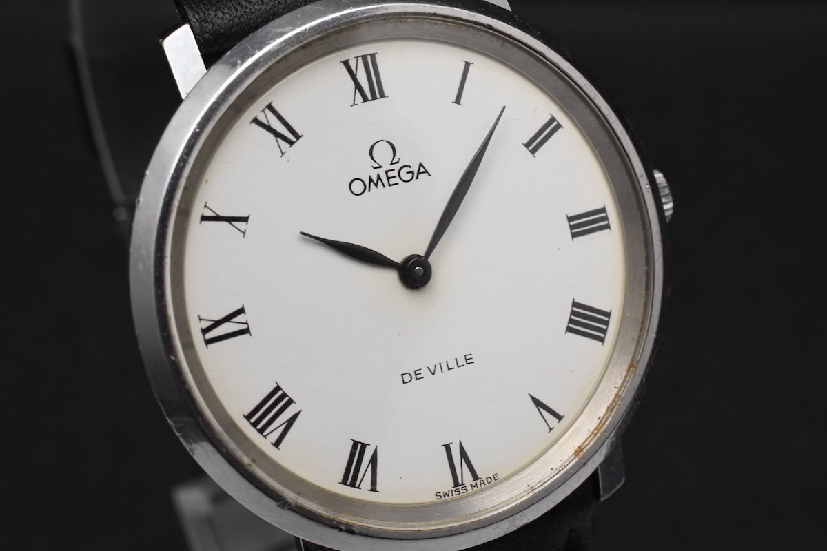 OMEGA DE VILLE Ref:111.0107 Cal.625 オメガ デビル 白文字盤 ローマ数字 手巻き メンズ 腕時計 ■20451_画像10