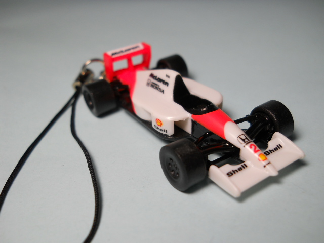 携帯ストラップ マクラーレン ホンダ MP4/6 2 ゲルハルト・ベルガー ミニカー フィギュア マスコット アクセサリー_画像1